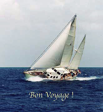 A click on this picture will bring you to the general information page of this website, the page which is called SPECIFICATIONS. This page will show you the specs of this sailing yacht monsoon, a vessel with a great reputation. Maybe the only sailing yacht in the world that has been twice visiting Easter island, rapa nui easter island the navel of the world with moai's moai stone statue rapa nui easter island the navel of the world with moai's moai stone statue sailing yacht monsoon is for sale and for charter in caribbean. This strong steel pilothouse motorsailer is a good buy to go cruising around the world with her good sailing hull and reliable diesel engine. She is the best ocean sailing cruising yacht for sale now. Buy this sailboat and go cruising, follow your obsession, climb the main mast check out the island and beach. That is why you buy a yacht, first thing you look for sailboat or sailing yacht for sale, than you go sailing, if all is best, make a good deal, stop dreaming about a world cruising ocean adventure. Do it, go cruising around the world, go wind surfing kite surfing, visit beaches with boat girls on a sailing vacation. caribbean, cuba with this big yacht or superyacht it's ok. Go again looking for Moai statues on Easter island,  a sailing yacht for sale, the ketch sailing yacht for sale is low budget cruising and you find wanted crew wanted, because a boat is a dream coming true. sailing yacht for sale, sailing yacht going to venezuela aruba curacao bonaire like monsoon sailing yacht for sale, going around the world. what about islas las aves islas los roques islas los testigos, good diving snorkeling in this adventurous southern caribbean with isla tortuga isla margarita abc islands and their constant trade winds. do a charter, come sailing on this sailing yacht for sale and for charter. Buy sailing yacht for sale , steel ketch for sale , new teak decks, worldwide cruising in comfort and safety, this pilothouse motorsailer is a dream , a wonderful yacht sailing under power.